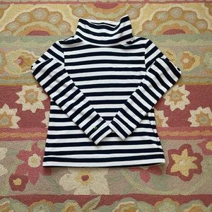 Dudley Stephens - Navy blue & white fleece turtle neck